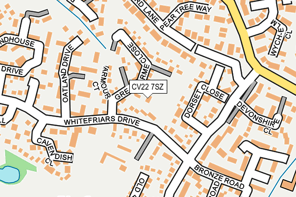 CV22 7SZ map - OS OpenMap – Local (Ordnance Survey) CV22 7SZ map - OS OpenMap – Local (Ordnance Survey)