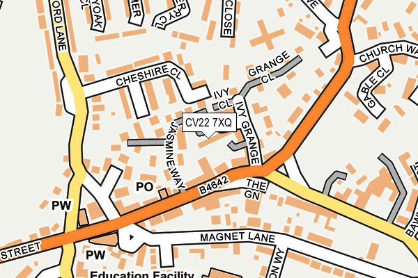 CV22 7XQ map - OS OpenMap – Local (Ordnance Survey) CV22 7XQ map - OS OpenMap – Local (Ordnance Survey)