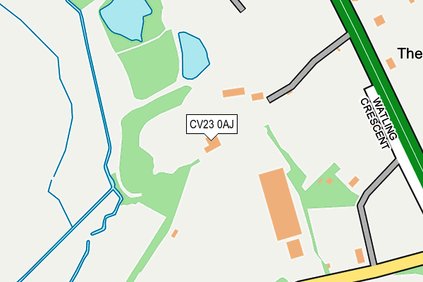 CV23 0AJ map - OS OpenMap – Local (Ordnance Survey) CV23 0AJ map - OS OpenMap – Local (Ordnance Survey)