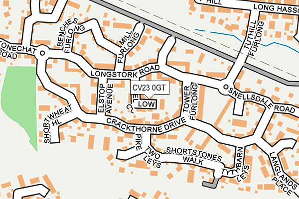 CV23 0GT map - OS OpenMap – Local (Ordnance Survey) CV23 0GT map - OS OpenMap – Local (Ordnance Survey)