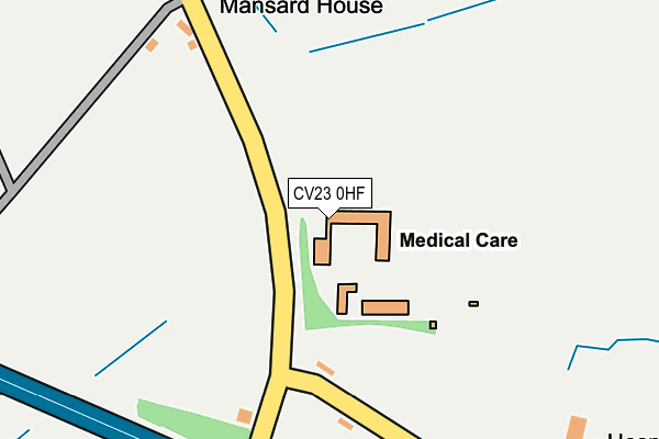 CV23 0HF map - OS OpenMap – Local (Ordnance Survey) CV23 0HF map - OS OpenMap – Local (Ordnance Survey)