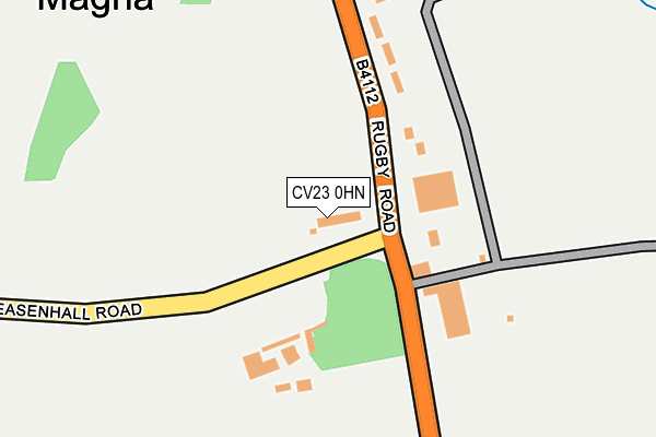 CV23 0HN map - OS OpenMap – Local (Ordnance Survey) CV23 0HN map - OS OpenMap – Local (Ordnance Survey)