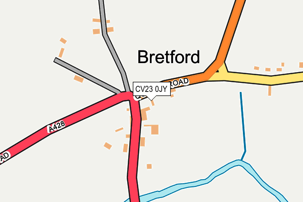 CV23 0JY map - OS OpenMap – Local (Ordnance Survey) CV23 0JY map - OS OpenMap – Local (Ordnance Survey)