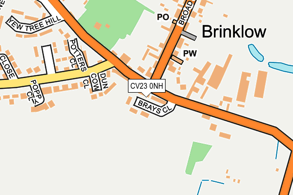 CV23 0NH map - OS OpenMap – Local (Ordnance Survey) CV23 0NH map - OS OpenMap – Local (Ordnance Survey)