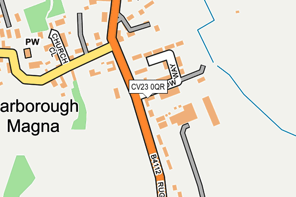 CV23 0QR map - OS OpenMap – Local (Ordnance Survey)