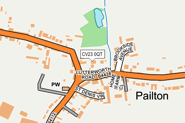 CV23 0QT map - OS OpenMap – Local (Ordnance Survey) CV23 0QT map - OS OpenMap – Local (Ordnance Survey)