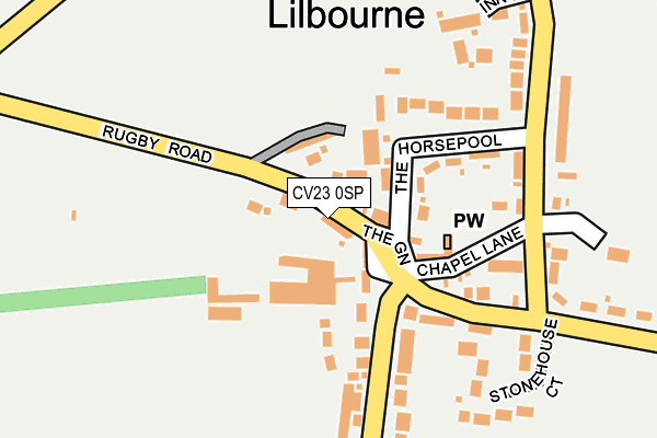CV23 0SP map - OS OpenMap – Local (Ordnance Survey) CV23 0SP map - OS OpenMap – Local (Ordnance Survey)