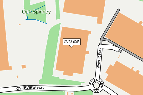 CV23 0XF map - OS OpenMap – Local (Ordnance Survey) CV23 0XF map - OS OpenMap – Local (Ordnance Survey)