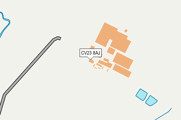 CV23 8AJ map - OS OpenMap – Local (Ordnance Survey) CV23 8AJ map - OS OpenMap – Local (Ordnance Survey)