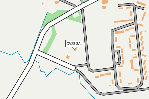 CV23 8AL map - OS OpenMap – Local (Ordnance Survey) CV23 8AL map - OS OpenMap – Local (Ordnance Survey)