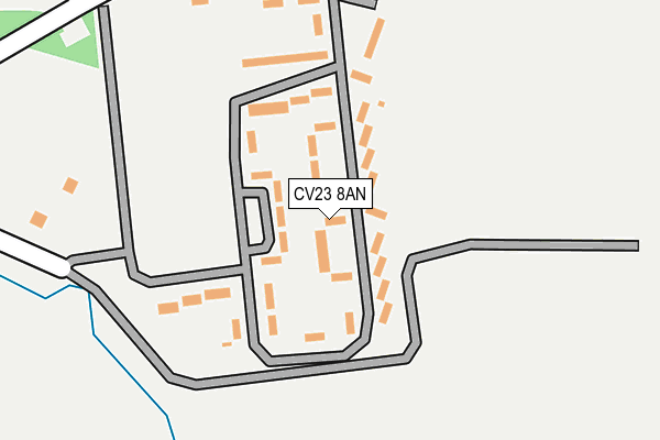 CV23 8AN map - OS OpenMap – Local (Ordnance Survey) CV23 8AN map - OS OpenMap – Local (Ordnance Survey)