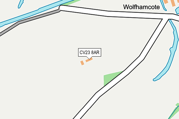 CV23 8AR map - OS OpenMap – Local (Ordnance Survey) CV23 8AR map - OS OpenMap – Local (Ordnance Survey)