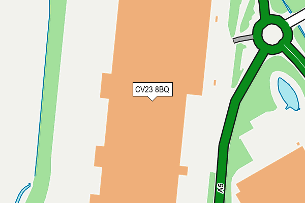 CV23 8BQ map - OS OpenMap – Local (Ordnance Survey) CV23 8BQ map - OS OpenMap – Local (Ordnance Survey)