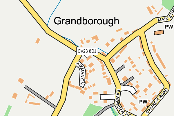 CV23 8DJ map - OS OpenMap – Local (Ordnance Survey)