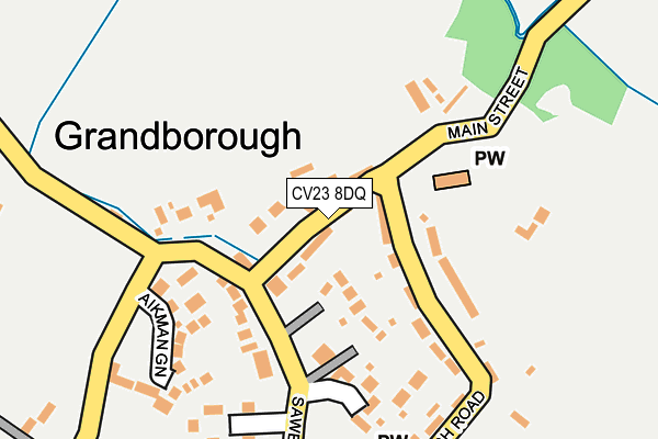 CV23 8DQ map - OS OpenMap – Local (Ordnance Survey) CV23 8DQ map - OS OpenMap – Local (Ordnance Survey)
