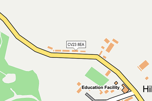CV23 8EA map - OS OpenMap – Local (Ordnance Survey) CV23 8EA map - OS OpenMap – Local (Ordnance Survey)