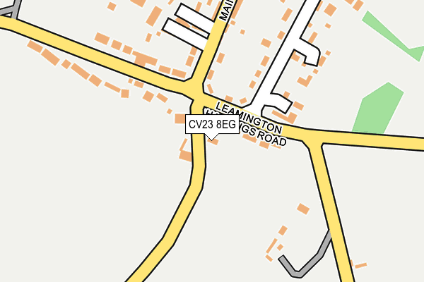 CV23 8EG map - OS OpenMap – Local (Ordnance Survey) CV23 8EG map - OS OpenMap – Local (Ordnance Survey)