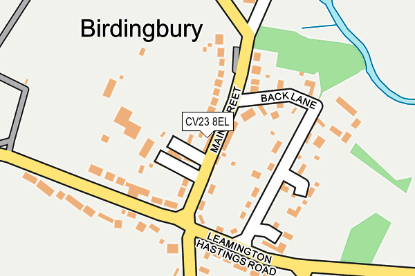 CV23 8EL map - OS OpenMap – Local (Ordnance Survey)