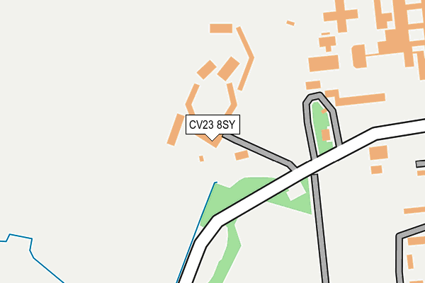 CV23 8SY map - OS OpenMap – Local (Ordnance Survey) CV23 8SY map - OS OpenMap – Local (Ordnance Survey)