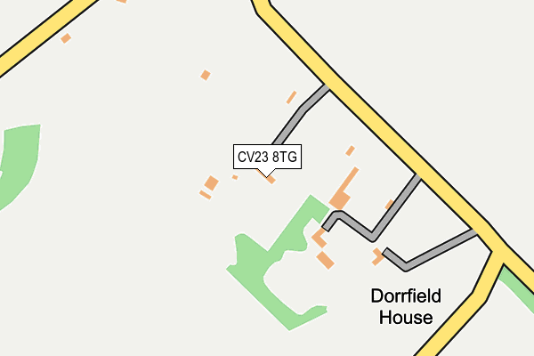 CV23 8TG map - OS OpenMap – Local (Ordnance Survey) CV23 8TG map - OS OpenMap – Local (Ordnance Survey)