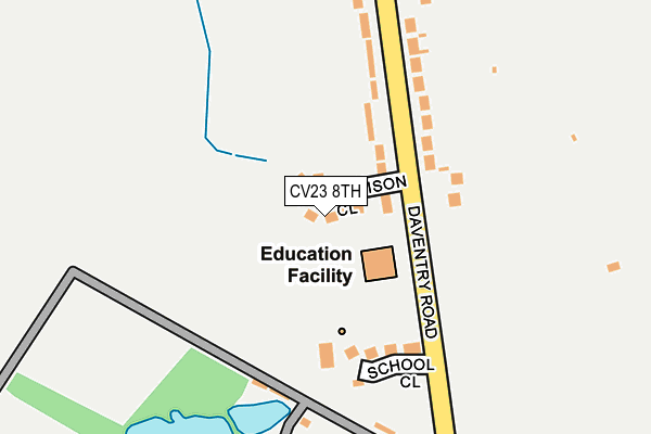 CV23 8TH map - OS OpenMap – Local (Ordnance Survey)