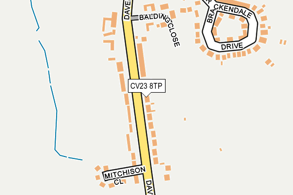 CV23 8TP map - OS OpenMap – Local (Ordnance Survey)