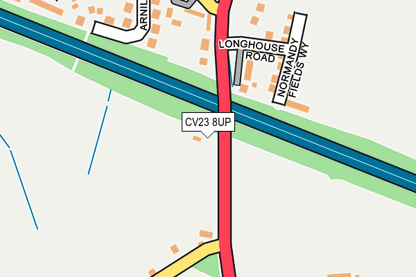 CV23 8UP map - OS OpenMap – Local (Ordnance Survey) CV23 8UP map - OS OpenMap – Local (Ordnance Survey)