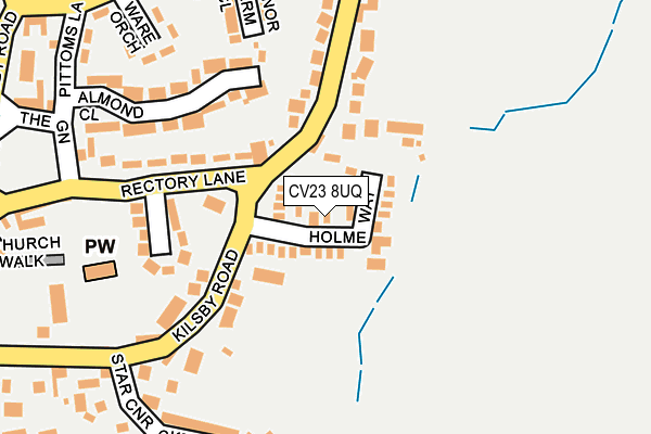 CV23 8UQ map - OS OpenMap – Local (Ordnance Survey) CV23 8UQ map - OS OpenMap – Local (Ordnance Survey)