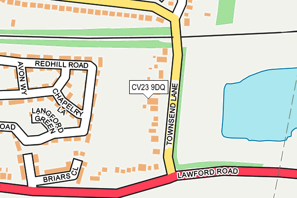 CV23 9DQ map - OS OpenMap – Local (Ordnance Survey) CV23 9DQ map - OS OpenMap – Local (Ordnance Survey)