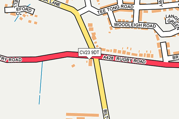 CV23 9DT map - OS OpenMap – Local (Ordnance Survey) CV23 9DT map - OS OpenMap – Local (Ordnance Survey)