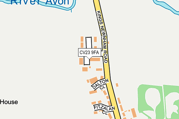 CV23 9FA map - OS OpenMap – Local (Ordnance Survey) CV23 9FA map - OS OpenMap – Local (Ordnance Survey)