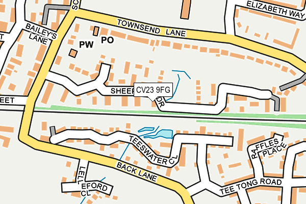 CV23 9FG map - OS OpenMap – Local (Ordnance Survey)