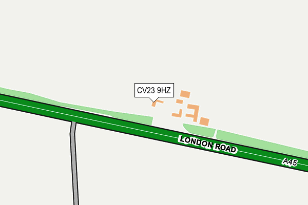 CV23 9HZ map - OS OpenMap – Local (Ordnance Survey) CV23 9HZ map - OS OpenMap – Local (Ordnance Survey)