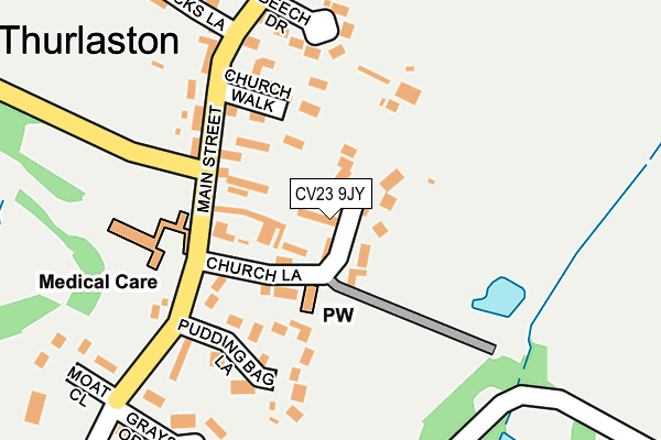 CV23 9JY map - OS OpenMap – Local (Ordnance Survey)