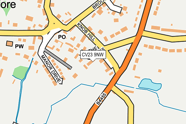 CV23 9NW map - OS OpenMap – Local (Ordnance Survey) CV23 9NW map - OS OpenMap – Local (Ordnance Survey)