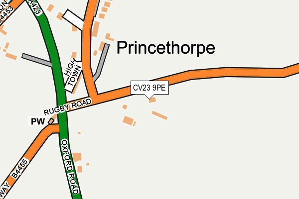 CV23 9PE map - OS OpenMap – Local (Ordnance Survey)