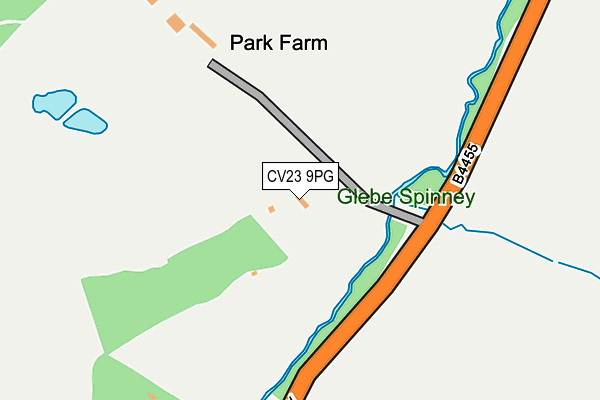 CV23 9PG map - OS OpenMap – Local (Ordnance Survey)