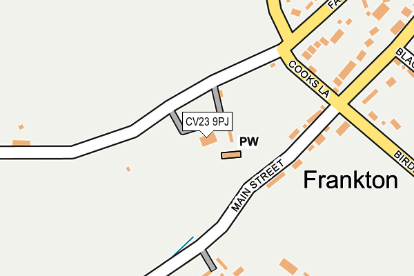 CV23 9PJ map - OS OpenMap – Local (Ordnance Survey) CV23 9PJ map - OS OpenMap – Local (Ordnance Survey)