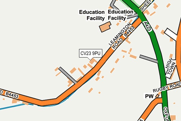 CV23 9PU map - OS OpenMap – Local (Ordnance Survey)