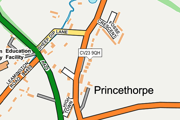 CV23 9QH map - OS OpenMap – Local (Ordnance Survey) CV23 9QH map - OS OpenMap – Local (Ordnance Survey)