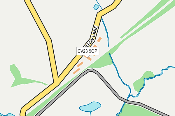 CV23 9QP map - OS OpenMap – Local (Ordnance Survey)