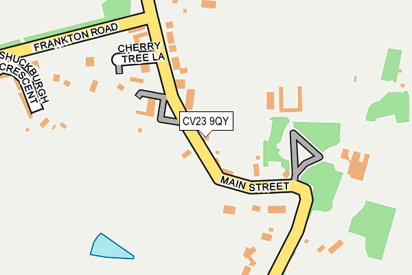 CV23 9QY map - OS OpenMap – Local (Ordnance Survey) CV23 9QY map - OS OpenMap – Local (Ordnance Survey)