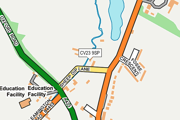 CV23 9SP map - OS OpenMap – Local (Ordnance Survey) CV23 9SP map - OS OpenMap – Local (Ordnance Survey)