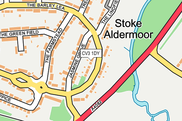 CV3 1DY map - OS OpenMap – Local (Ordnance Survey) CV3 1DY map - OS OpenMap – Local (Ordnance Survey)