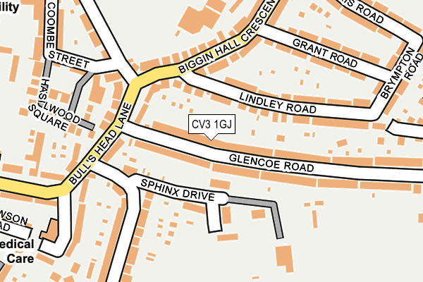 CV3 1GJ map - OS OpenMap – Local (Ordnance Survey) CV3 1GJ map - OS OpenMap – Local (Ordnance Survey)