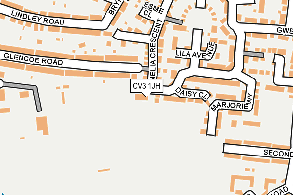 CV3 1JH map - OS OpenMap – Local (Ordnance Survey) CV3 1JH map - OS OpenMap – Local (Ordnance Survey)