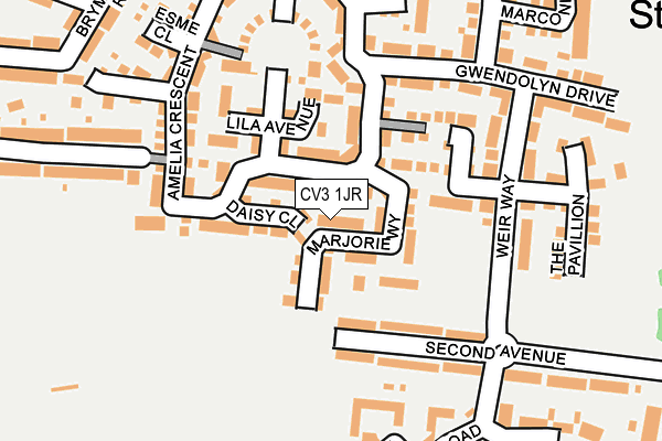 CV3 1JR map - OS OpenMap – Local (Ordnance Survey) CV3 1JR map - OS OpenMap – Local (Ordnance Survey)