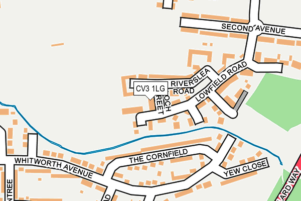 CV3 1LG map - OS OpenMap – Local (Ordnance Survey) CV3 1LG map - OS OpenMap – Local (Ordnance Survey)