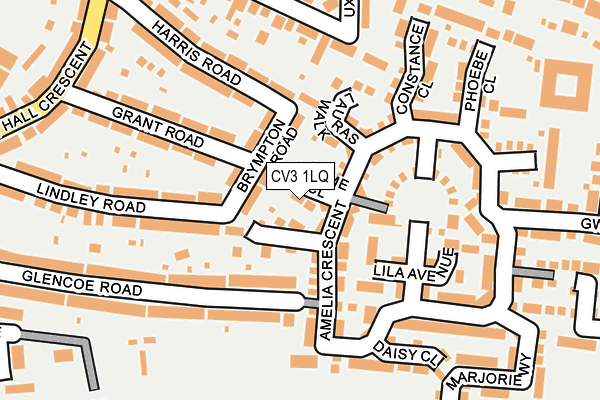 CV3 1LQ map - OS OpenMap – Local (Ordnance Survey) CV3 1LQ map - OS OpenMap – Local (Ordnance Survey)