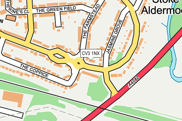 CV3 1NX map - OS OpenMap – Local (Ordnance Survey) CV3 1NX map - OS OpenMap – Local (Ordnance Survey)